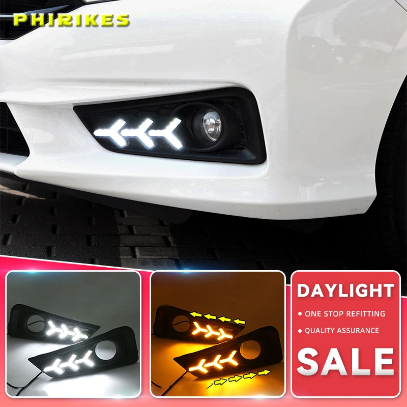 1set For Honda City 2015 2016 DRL Daytime Running Light DRL with Turn signal fog lamp Relay Daylight car styling
1set For Honda City 2015 2016 DRL Daytime Running Light DRL with Turn signal fog lamp Relay Daylight car styling