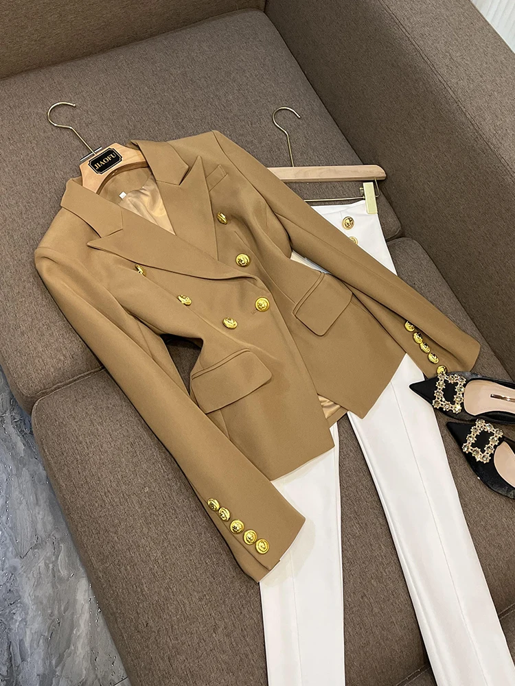 Slimming Fit Women's Suit Jacket Fashionable Classic -Waist Design Commute Appropriate Long Sleeve Single-breasted Coat
Slimming Fit Women's Suit Jacket Fashionable Classic -Waist Design Commute Appropriate Long Sleeve Single-breasted Coat