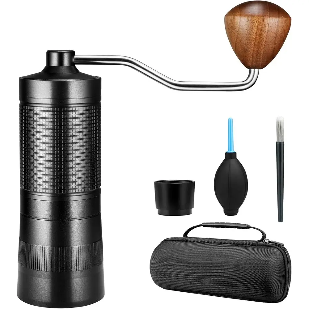 Portable Manual Coffee Grinder with Protective Case, Large Capacity, Easy to Clean, Durable for Home and Outdoor Use, Black
Portable Manual Coffee Grinder with Protective Case, Large Capacity, Easy to Clean, Durable for Home and Outdoor Use, Black
