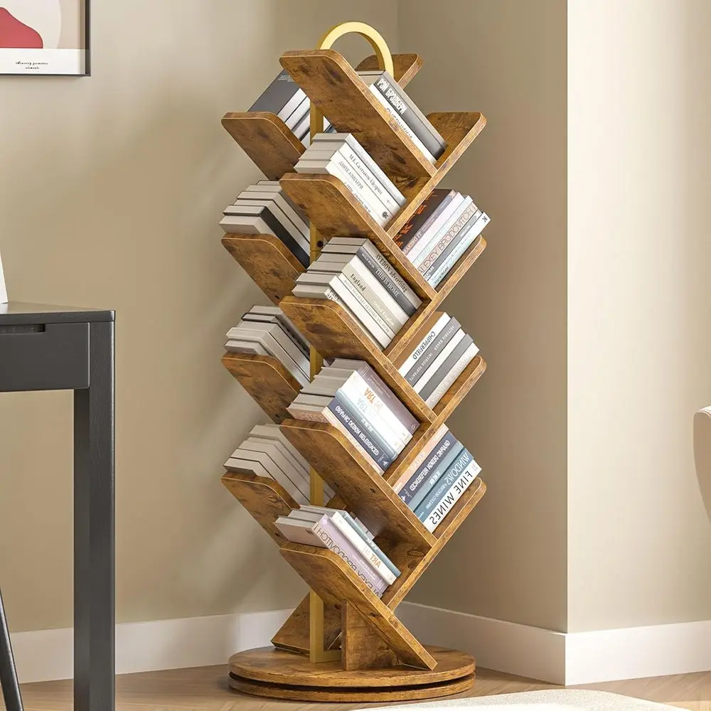 16-Tier Tree Rotating Bookshel, 360 Degree Spinning Standing Bookcase or Magazines DVDs Books, Bookcase or Living Room Bedroom S
16-Tier Tree Rotating Bookshel, 360 Degree Spinning Standing Bookcase or Magazines DVDs Books, Bookcase or Living Room Bedroom S
