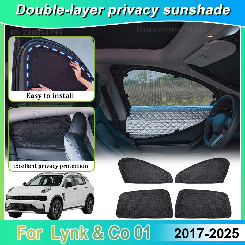 Car Double Layer Sun Shade For Lynk Co 01 Accessories Body Kit 2017~2025 Mesh Sunshades Sunscreen Window Windshield Visors Parts
Car Double Layer Sun Shade For Lynk Co 01 Accessories Body Kit 2017~2025 Mesh Sunshades Sunscreen Window Windshield Visors Parts