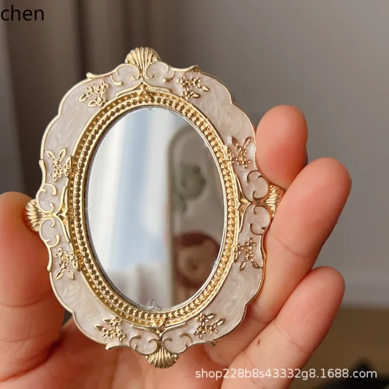 V8 gold embossed hand mirror - portable makeup mirror, ethnic style home decor, elegant palace-style mirror
V8 gold embossed hand mirror - portable makeup mirror, ethnic style home decor, elegant palace-style mirror