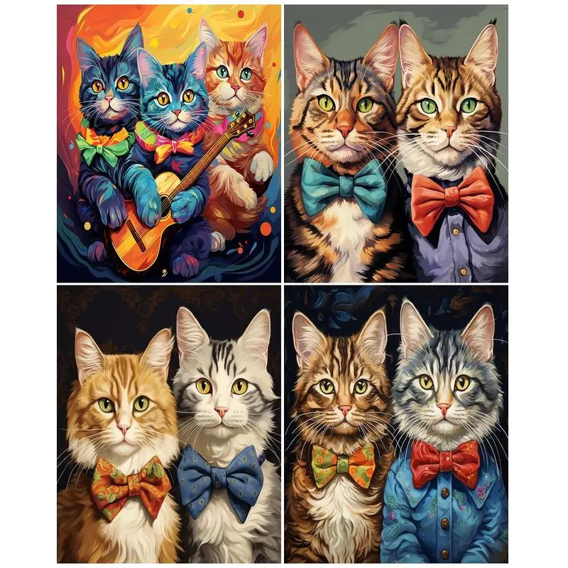 CHENISTORY Paint By Number Bowtie Cat For Adults Kids DIY Frame Picture By Numbers Animals On Canvas Home Decoration
CHENISTORY Paint By Number Bowtie Cat For Adults Kids DIY Frame Picture By Numbers Animals On Canvas Home Decoration
