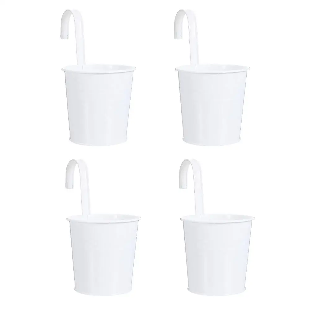 4Pcs Hanging Flower Pot Tin Hook White Plant Basket Balcony Decor Garden Fence Home Dried Silk Flower Arrangement
4Pcs Hanging Flower Pot Tin Hook White Plant Basket Balcony Decor Garden Fence Home Dried Silk Flower Arrangement
