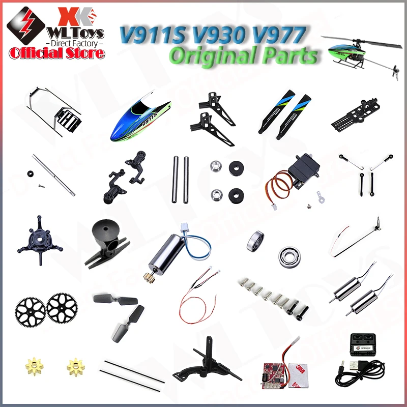 Wltoys XK V911S RC Helicopter Accessories Canopy Rotor Gear Head Tail Motor Receiver Board Blade Servo Shaft Rod for V911S Parts
Wltoys XK V911S RC Helicopter Accessories Canopy Rotor Gear Head Tail Motor Receiver Board Blade Servo Shaft Rod for V911S Parts