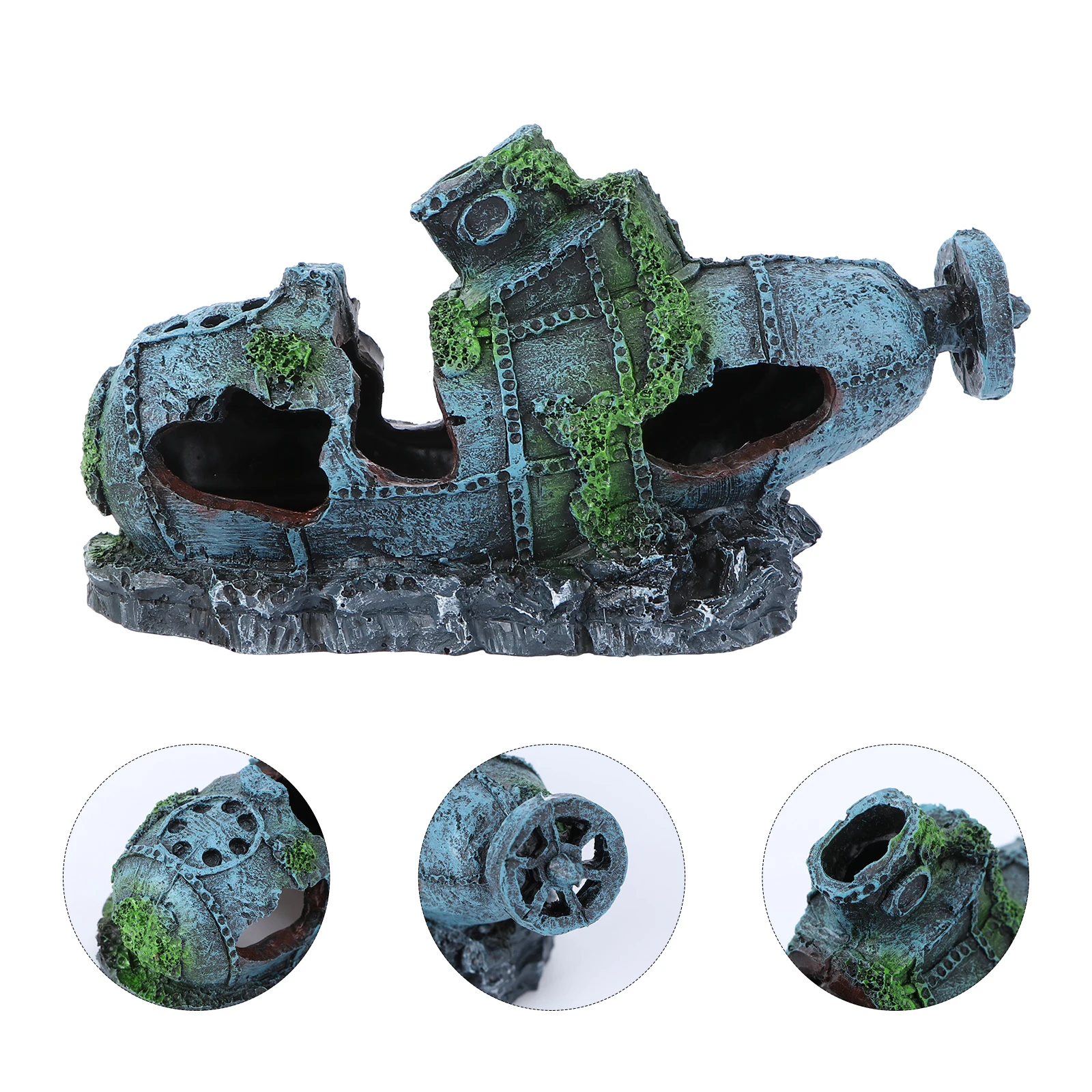1pc Resin Simulated Shipwreck Submarine Aquarium Fish Tank Ornament Decor Shelter For Freshwater Study Room
1pc Resin Simulated Shipwreck Submarine Aquarium Fish Tank Ornament Decor Shelter For Freshwater Study Room