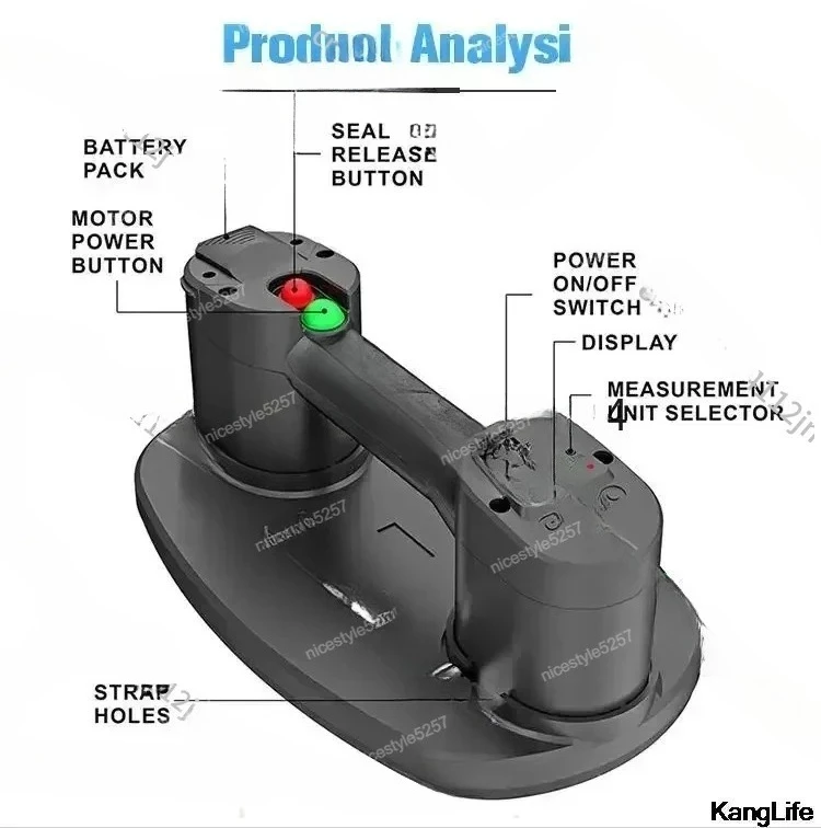 Оригинальный электрический вакуумный подъемник Nemo на присоске для стеклянной плитки, деревянной стены, камня, строительные инструменты для всасывания
Оригинальный электрический вакуумный подъемник Nemo на присоске для стеклянной плитки, деревянной стены, камня, строительные инструменты для всасывания