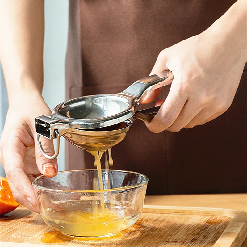 Manual Stainless Steel Lemon Squeezer Multifunctional Citrus Press Maker Hangable Fruit Juicer Orange Beater Kitchen Supplies
Manual Stainless Steel Lemon Squeezer Multifunctional Citrus Press Maker Hangable Fruit Juicer Orange Beater Kitchen Supplies