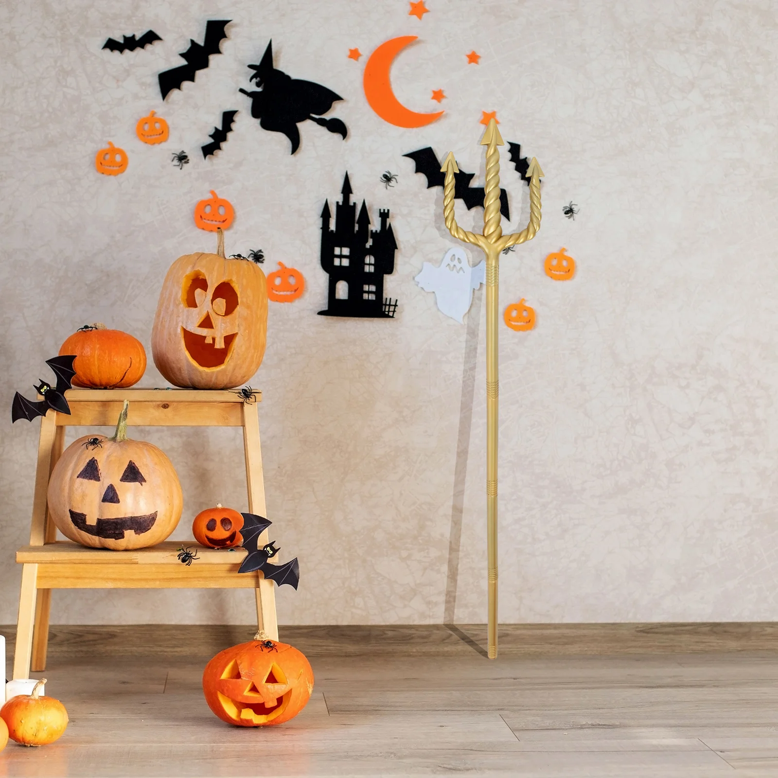 Plastic Halloween Devil Trident Prop Style Realistic Pitch Fork for Cosplay Masquerade Party Decoration
Plastic Halloween Devil Trident Prop Style Realistic Pitch Fork for Cosplay Masquerade Party Decoration