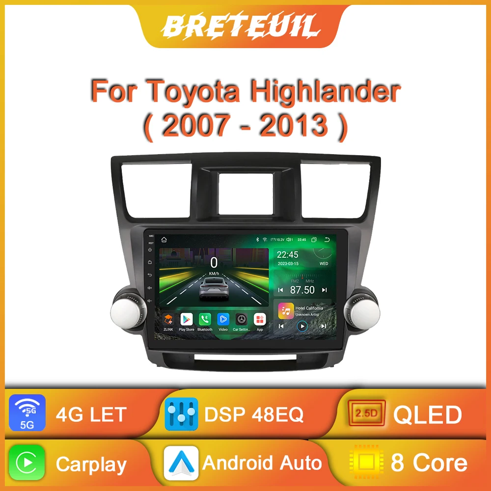 Для Toyota Highlander 2007 2008 2009 2010 2011 2012 2013 Автомобильное радио Android Мультимедиа Видеоплеер Навигация GPS Carplay Сенсорный экран Авто Стерео
Для Toyota Highlander 2007 2008 2009 2010 2011 2012 2013 Автомобильное радио Android Мультимедиа Видеоплеер Навигация GPS Carplay Сенсорный экран Авто Стерео