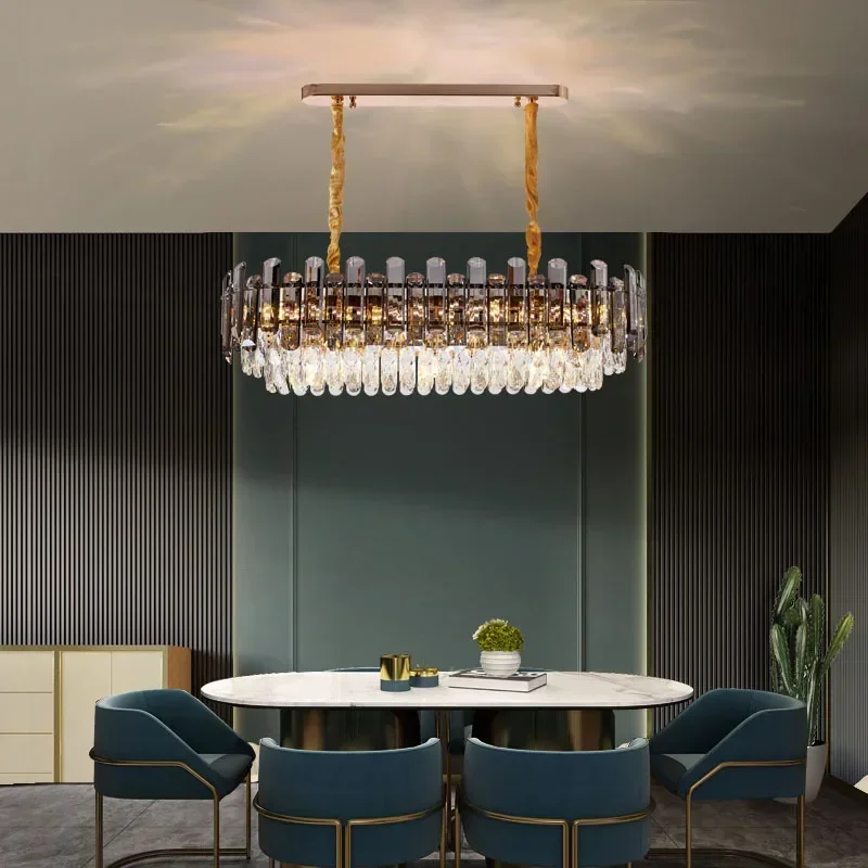 Modern Luxury K9 Crystal Chandelier LED Nordic Hall Living room Hanging lamp Simple Restaurant Lights Hotel Lobby Decor Lighting
Modern Luxury K9 Crystal Chandelier LED Nordic Hall Living room Hanging lamp Simple Restaurant Lights Hotel Lobby Decor Lighting