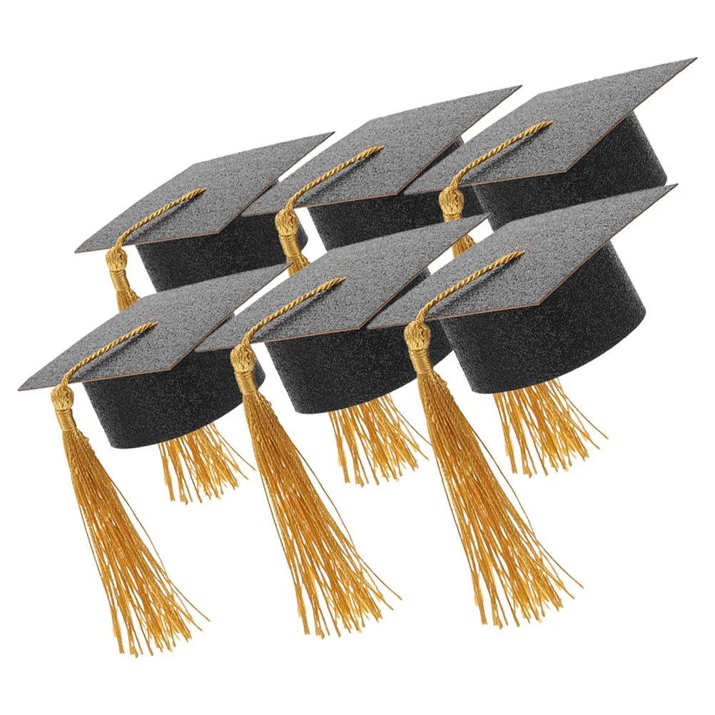 6pcs Doctor Hat Decoration Graduation Cap Glass Goblet Cover Party Favors Reusable Tassel Beverage Cover
6pcs Doctor Hat Decoration Graduation Cap Glass Goblet Cover Party Favors Reusable Tassel Beverage Cover