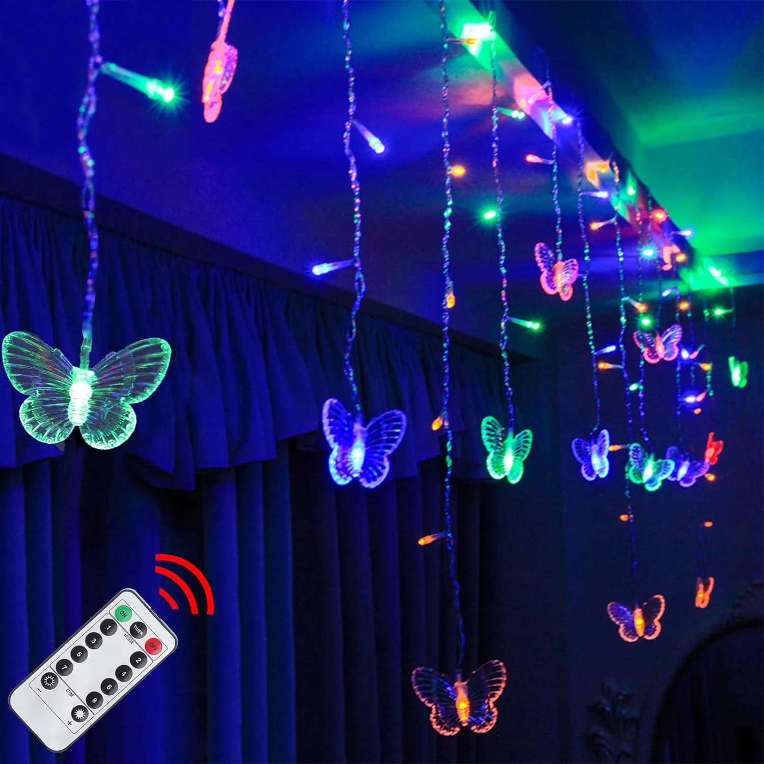 Gorgeous and Magical 4.9ft 48 LED USB Window Fairy Lights with 10 Delicate Butterflies - Stunning Firefly Twinkle Timer String L
Gorgeous and Magical 4.9ft 48 LED USB Window Fairy Lights with 10 Delicate Butterflies - Stunning Firefly Twinkle Timer String L