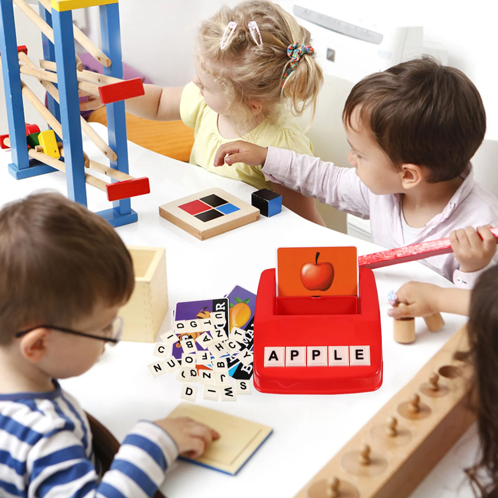 1Set Matching Letter Games Machine Early Educational Word Machine for Kids Memory Learning Cognitive Card
1Set Matching Letter Games Machine Early Educational Word Machine for Kids Memory Learning Cognitive Card