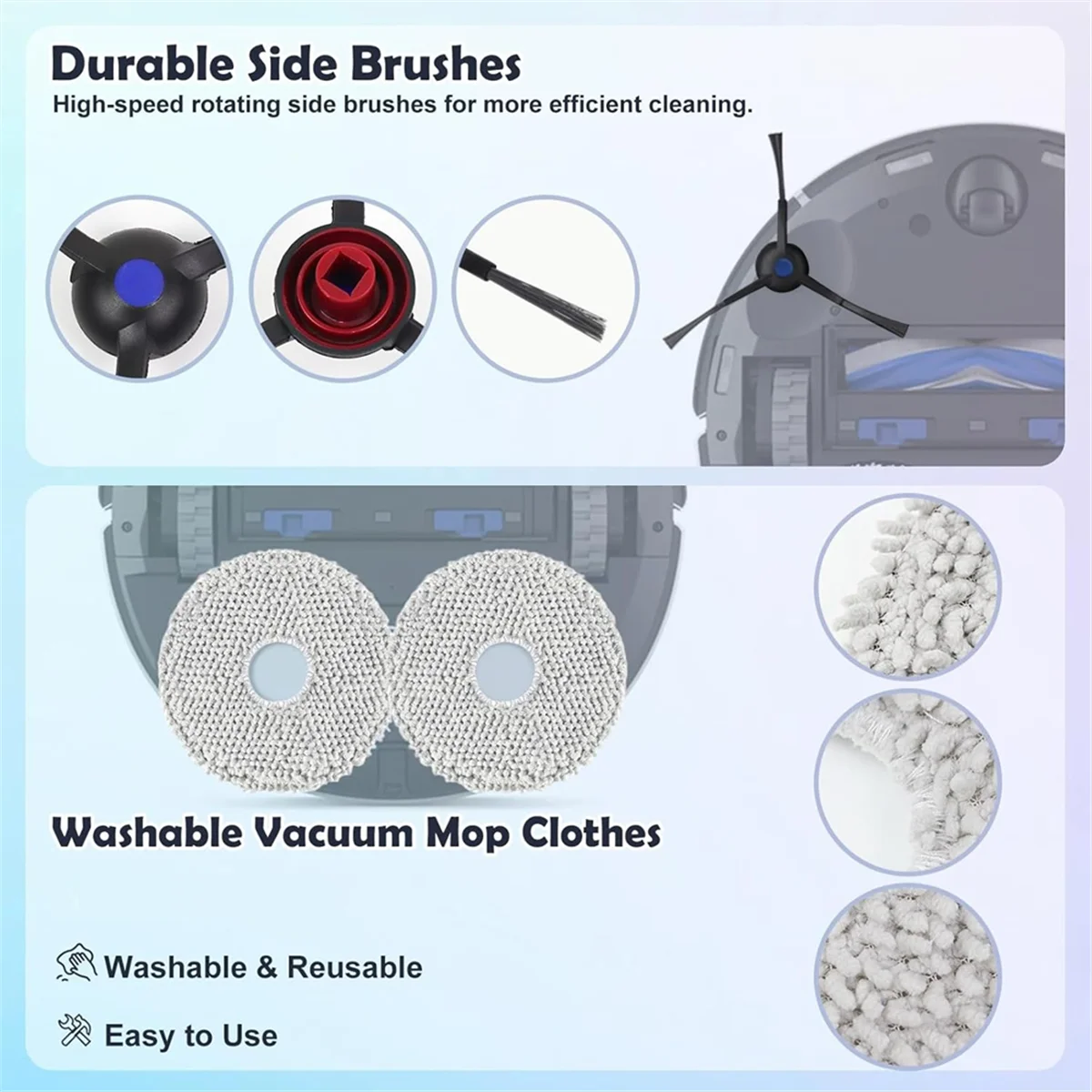 ABKM Accessories Replacement Compatible for Ecovacs Deebot T30 Pro OMNI / T30 OMNI/ T30S Combo Complete Robot Vacuum Cleaner
ABKM Accessories Replacement Compatible for Ecovacs Deebot T30 Pro OMNI / T30 OMNI/ T30S Combo Complete Robot Vacuum Cleaner