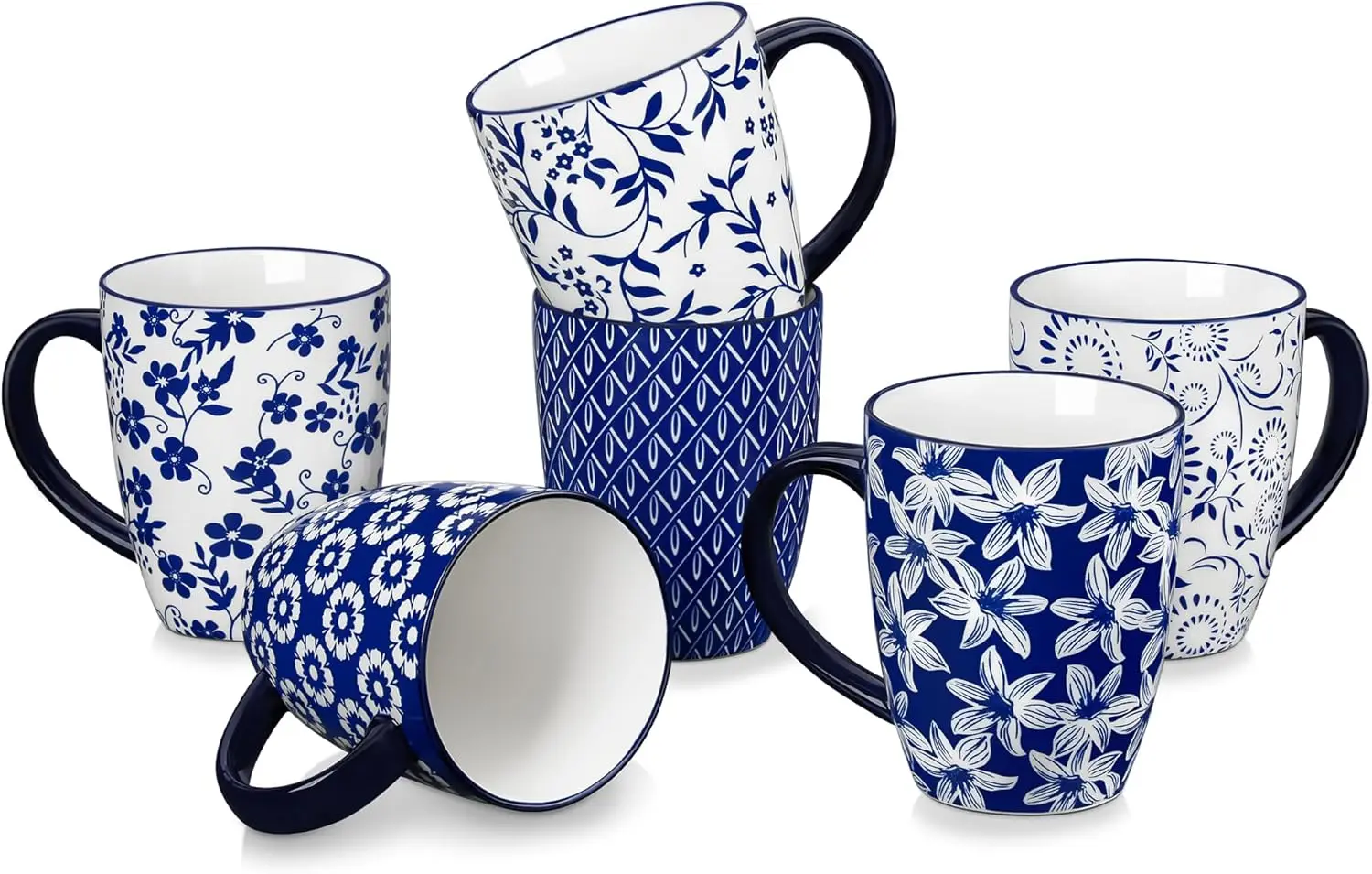 SELENE Large Coffee Mugs Set of 6, 16 Oz Porcelain Coffee C s with Handle, Ceramic Tea C for Cappuccino, Latte, Tea,
SELENE Large Coffee Mugs Set of 6, 16 Oz Porcelain Coffee C s with Handle, Ceramic Tea C for Cappuccino, Latte, Tea,