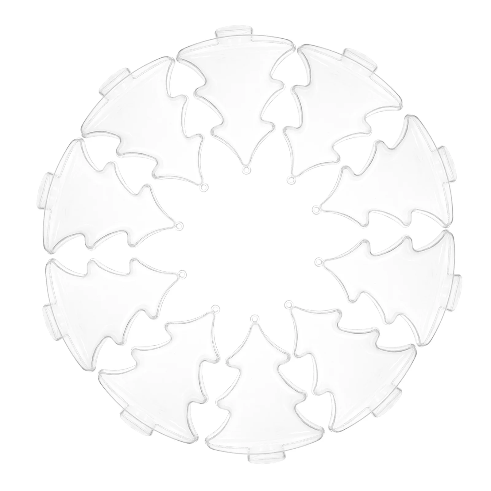 10Pcs Clear Hanging Fillable Ornaments Transparent Plastic Balls Shatterproof Christmas DIY Tree Baubles Holiday Craft
10Pcs Clear Hanging Fillable Ornaments Transparent Plastic Balls Shatterproof Christmas DIY Tree Baubles Holiday Craft