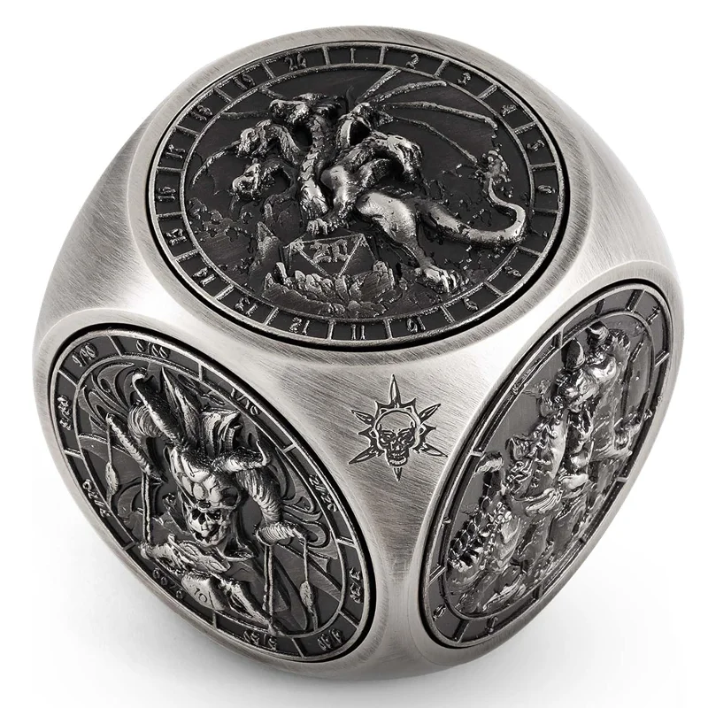 Набор кубиков DND Spinner Dice 7 в 1, уникальные металлические кубики для ролевых игр Dungeons and Dragons
Набор кубиков DND Spinner Dice 7 в 1, уникальные металлические кубики для ролевых игр Dungeons and Dragons