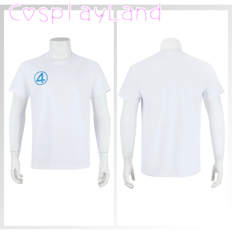 Fantastic 4 Cosplay Costume White T-shirt Short Sleeve Top Summer Daily Home Social Shirt Christmas Halloween Costumes Suit
Fantastic 4 Cosplay Costume White T-shirt Short Sleeve Top Summer Daily Home Social Shirt Christmas Halloween Costumes Suit