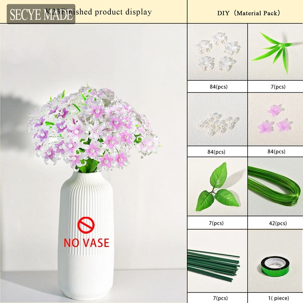 DIY Material Package White&Purple Petal Bead Craft Bouquet DIY Home Decoration Crafts Ornament Flower Arrangement K23
DIY Material Package White&Purple Petal Bead Craft Bouquet DIY Home Decoration Crafts Ornament Flower Arrangement K23