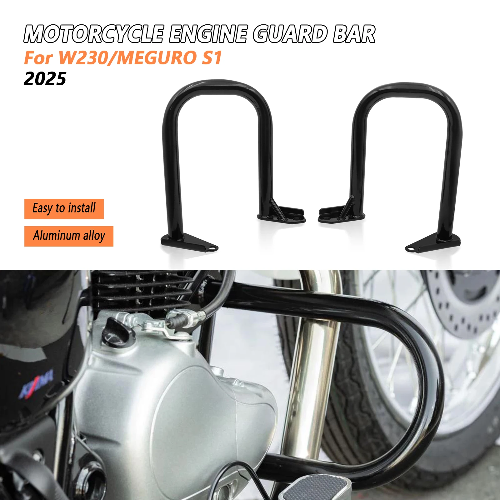 Новые аксессуары для мотоциклов, защита двигателя, шоссе, защита от столкновений, рама, бампер, комплект для Kawasaki MEGURO S1 W230 2025
Новые аксессуары для мотоциклов, защита двигателя, шоссе, защита от столкновений, рама, бампер, комплект для Kawasaki MEGURO S1 W230 2025