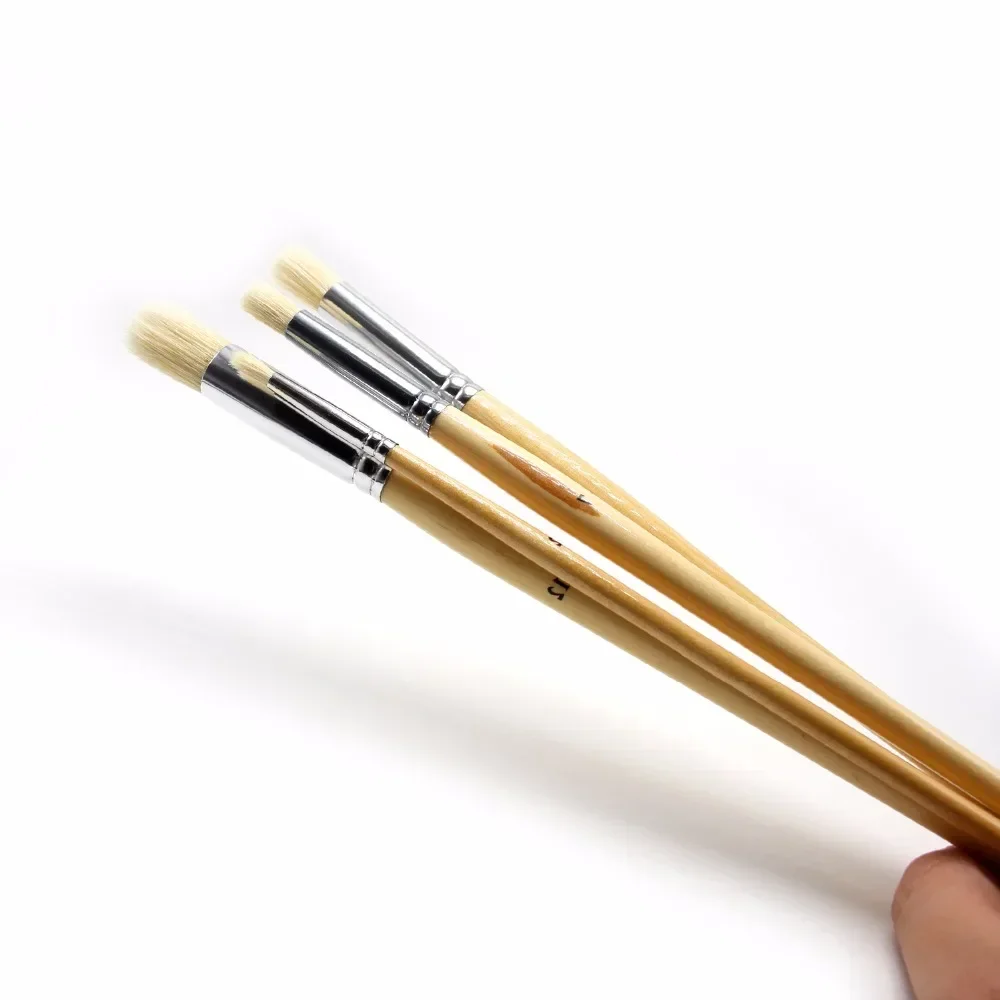4pcs Hog Artist Brush Bristles Round Artist Watercolor Brush Oil Painting Brush brushes for painting school educational supplies
4pcs Hog Artist Brush Bristles Round Artist Watercolor Brush Oil Painting Brush brushes for painting school educational supplies