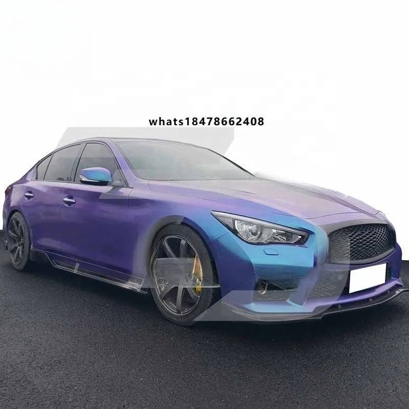 New Hot Sale ZD Style Bumper Body Kit with Exhaust Front Chin Rear Lip Side Skirts Spoiler for Infiniti Q50 2014-2016
New Hot Sale ZD Style Bumper Body Kit with Exhaust Front Chin Rear Lip Side Skirts Spoiler for Infiniti Q50 2014-2016