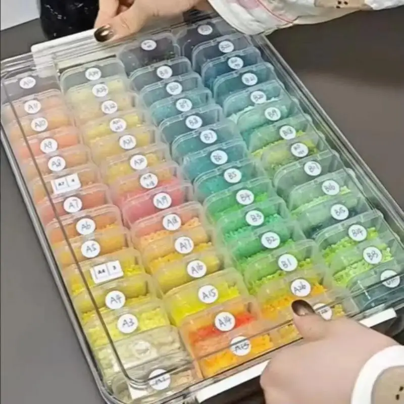 New Large Capacity Fuse Beads Organizer 60 Small Boxes Clip Closure Bean Storage Box Multi-functional 221 Color Labels
New Large Capacity Fuse Beads Organizer 60 Small Boxes Clip Closure Bean Storage Box Multi-functional 221 Color Labels