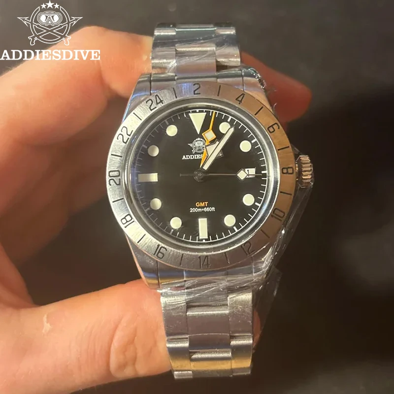 ADDIESDIVE 39mm GMT Watch Business Stainless Steel Quartz Watches Luxury Super Luminous 20Bar Diving Wristwatches For Men AD2035
ADDIESDIVE 39mm GMT Watch Business Stainless Steel Quartz Watches Luxury Super Luminous 20Bar Diving Wristwatches For Men AD2035