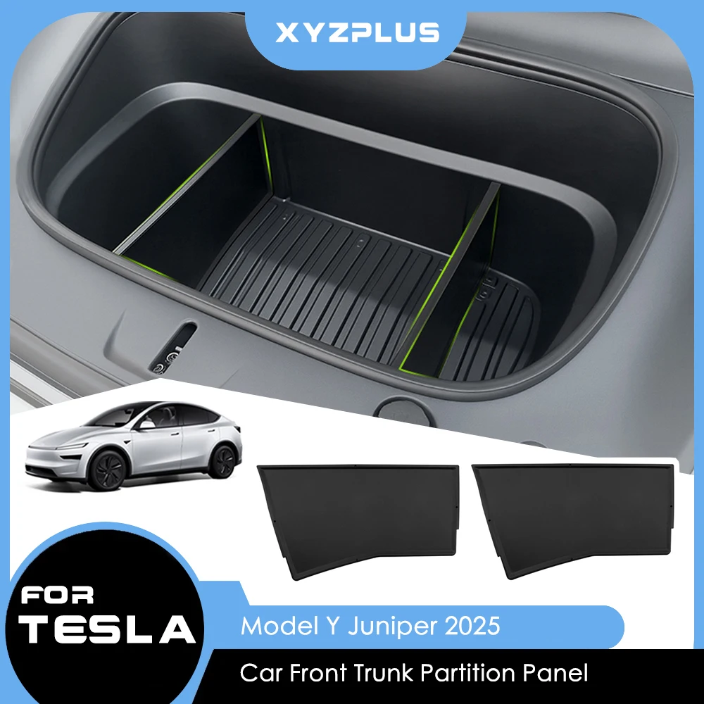 Car Front Spare Box Organizer Board For Tesla Model Y Juniper Launch 2025 Front Trunk Partition Panel Car Interior Accessories 
Car Front Spare Box Organizer Board For Tesla Model Y Juniper Launch 2025 Front Trunk Partition Panel Car Interior Accessories