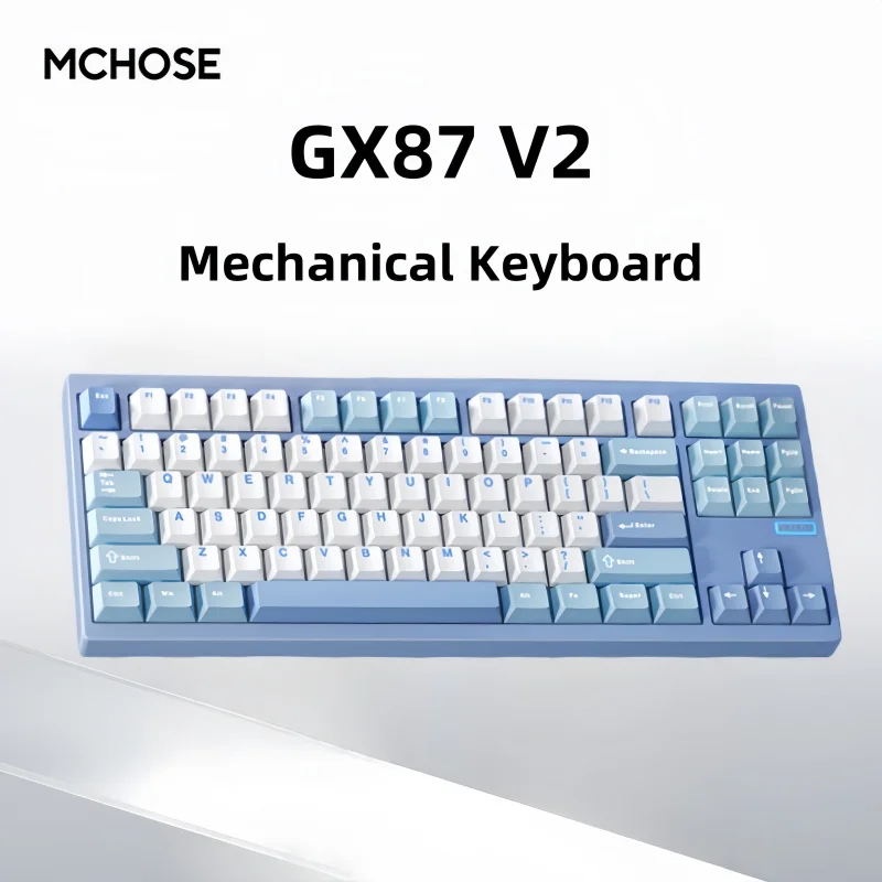 MCHOSE GX87 V2 Triple Mode Mechanical Keyboard Bluetooth Wired Wireless Hot-Swappable Aluminum Custom Compatible Multiple System
MCHOSE GX87 V2 Triple Mode Mechanical Keyboard Bluetooth Wired Wireless Hot-Swappable Aluminum Custom Compatible Multiple System