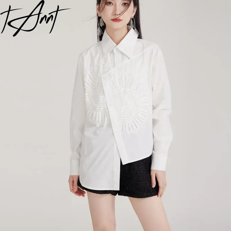 Tannt Women Shirt Patchwork Irregular Long Sleeves Hollow Out Shirt Blouse Asymmetric Fashion Black White Blouse Top 2025 New
Tannt Women Shirt Patchwork Irregular Long Sleeves Hollow Out Shirt Blouse Asymmetric Fashion Black White Blouse Top 2025 New