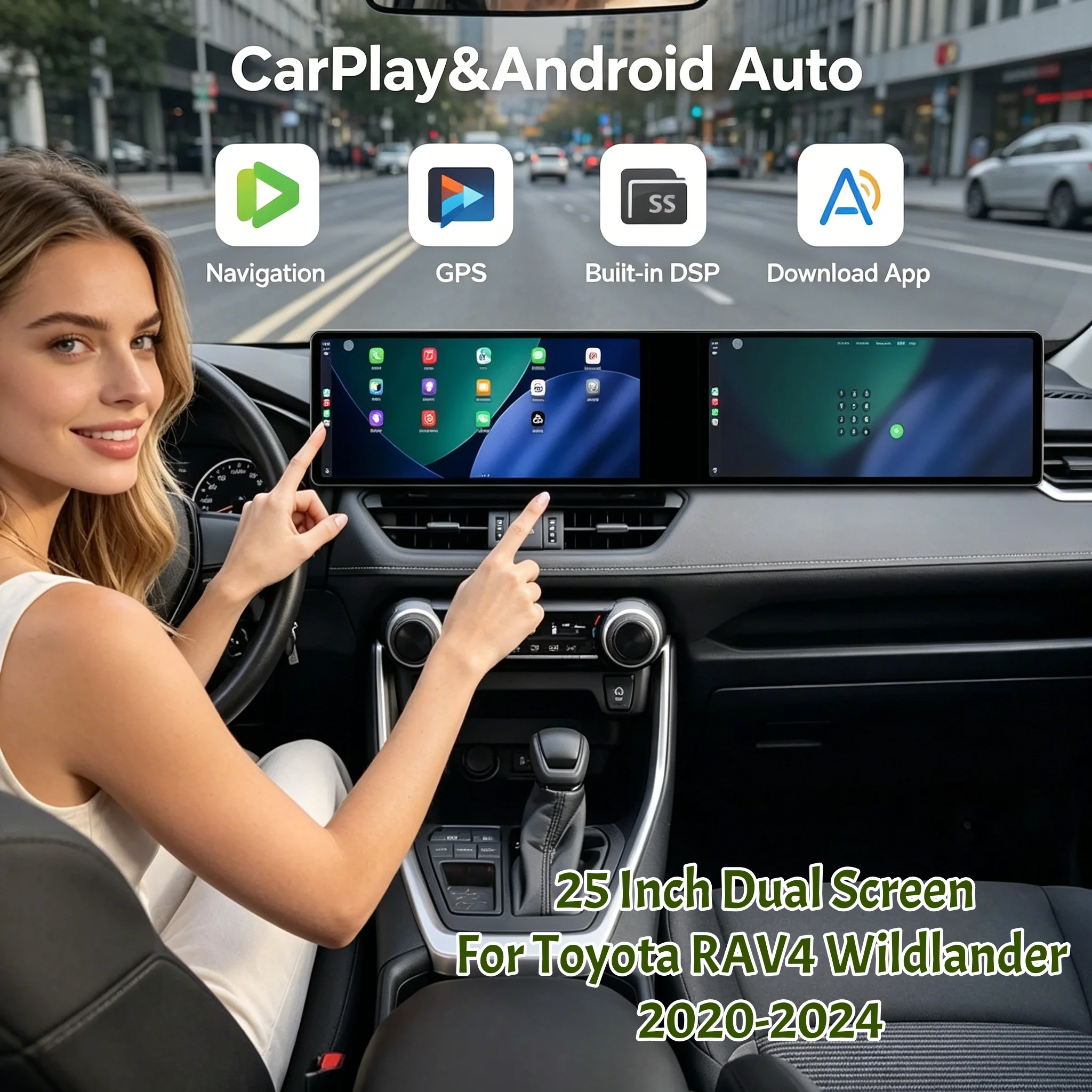 Dual Screen Android 24.6 Inch Stereo For Toyota RAV4 Wildlander 2020 - 2024 GPS Navigation Multimedia Player Media Car Radio
Dual Screen Android 24.6 Inch Stereo For Toyota RAV4 Wildlander 2020 - 2024 GPS Navigation Multimedia Player Media Car Radio
