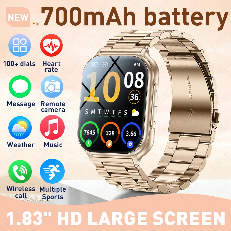 LIGE Smart Watch 1.83" HD Screen IP68 Waterproof Multiple Sports Fitness Tracker Voice Assistant Wireless Call smartwatch 2026
LIGE Smart Watch 1.83" HD Screen IP68 Waterproof Multiple Sports Fitness Tracker Voice Assistant Wireless Call smartwatch 2026