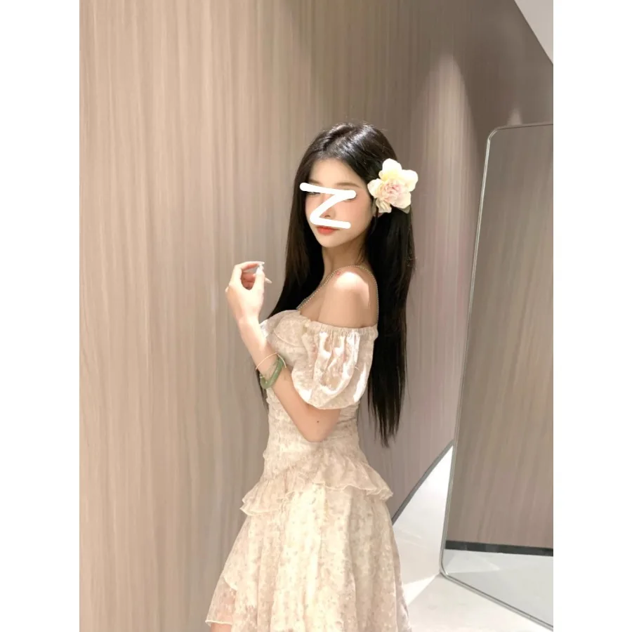 【New style】Flower sweet tea summer casual fashion temperament slim figure slimming high waist floral flounce dress long
【New style】Flower sweet tea summer casual fashion temperament slim figure slimming high waist floral flounce dress long