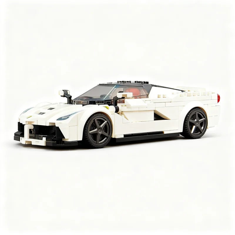 349PCS MOC City Champions Super Car Ferrrari Laferrrari White 8 Studs Wide Model Technology DIY Assembly Building Blocks Gift
349PCS MOC City Champions Super Car Ferrrari Laferrrari White 8 Studs Wide Model Technology DIY Assembly Building Blocks Gift