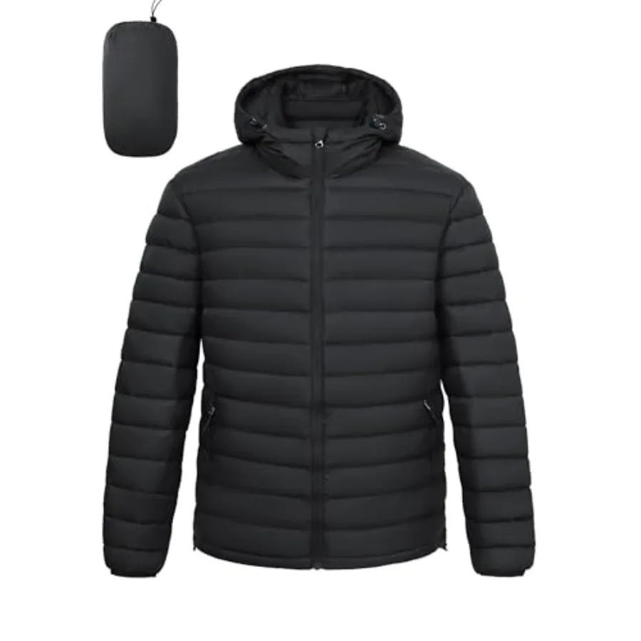 Men's Lightweight Packable Puffer Jacket Hooded High Collar Insulated Water-Resistant Winter Jackets Puffy Coat
Men's Lightweight Packable Puffer Jacket Hooded High Collar Insulated Water-Resistant Winter Jackets Puffy Coat