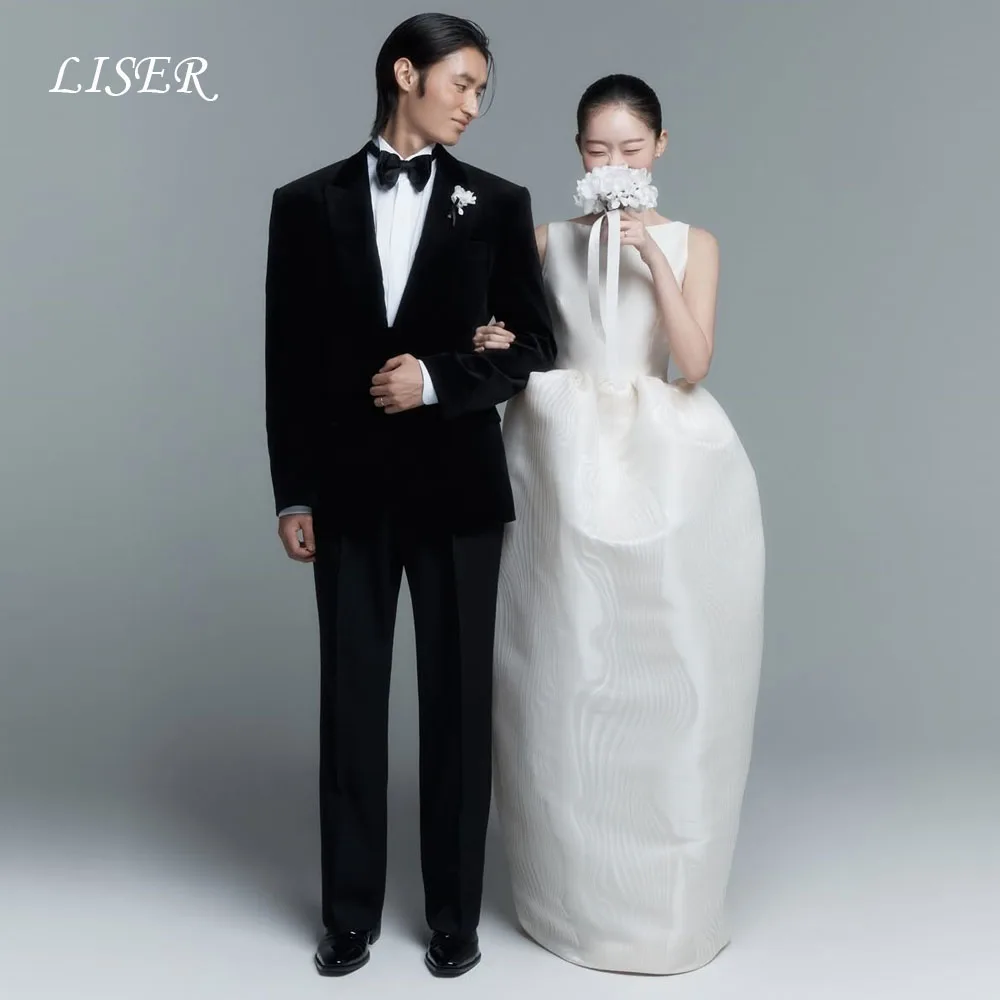 Liser O-Neck Korea A-Line Simple Wedding Dresses Satin Silk Elegant Customize 웨딩드레스 Pretty Long Modern Bridal Gowns Plus Size
Liser O-Neck Korea A-Line Simple Wedding Dresses Satin Silk Elegant Customize 웨딩드레스 Pretty Long Modern Bridal Gowns Plus Size