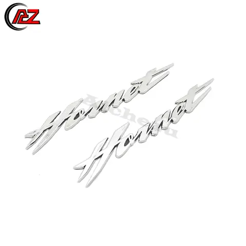 2PCS Chrome 3D Gas Fuel Tank Emblem Badge Decal Logo symbol mark for Honda Hornet 250 400 600 CB600F 599 900 CB900F 919