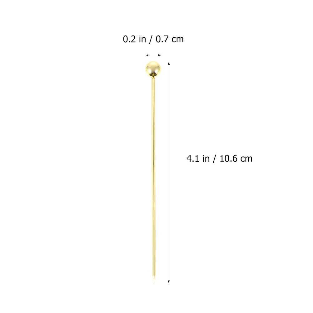 20pcs Steel Metal Fruit Pick Cocktail Picks 11cm Gold Plated Skewers Fruit Signs Bar Tools Reusable Metal Picks
20pcs Steel Metal Fruit Pick Cocktail Picks 11cm Gold Plated Skewers Fruit Signs Bar Tools Reusable Metal Picks