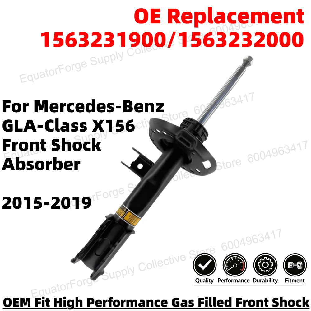 High Performance Front Shock Absorber for Mercedes-Benz GLA X156 Smooth Ride OE Replacement 1563231900/1563232000
High Performance Front Shock Absorber for Mercedes-Benz GLA X156 Smooth Ride OE Replacement 1563231900/1563232000