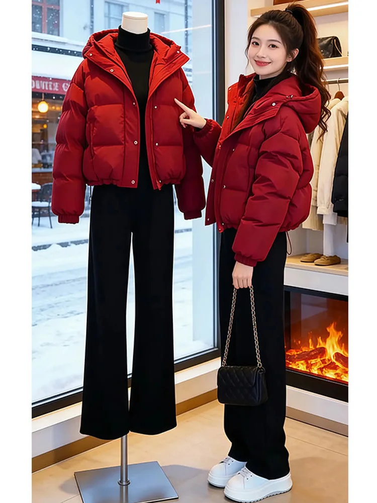 Short Puffer Cotton Jacket Women's Loose Casual Style Winter New Arrival Elegant Cotton Coat Trendy Female Fashion
Short Puffer Cotton Jacket Women's Loose Casual Style Winter New Arrival Elegant Cotton Coat Trendy Female Fashion