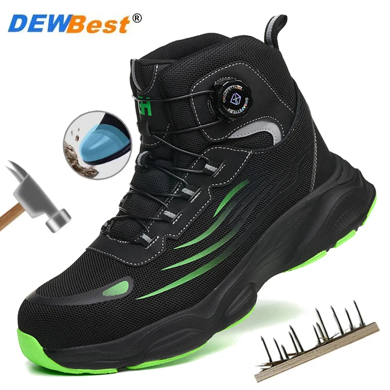 Мужская модель защитной обуви с поворотными пуговицами без шнурков, легкая защитная обувь
Мужская модель защитной обуви с поворотными пуговицами без шнурков, легкая защитная обувь