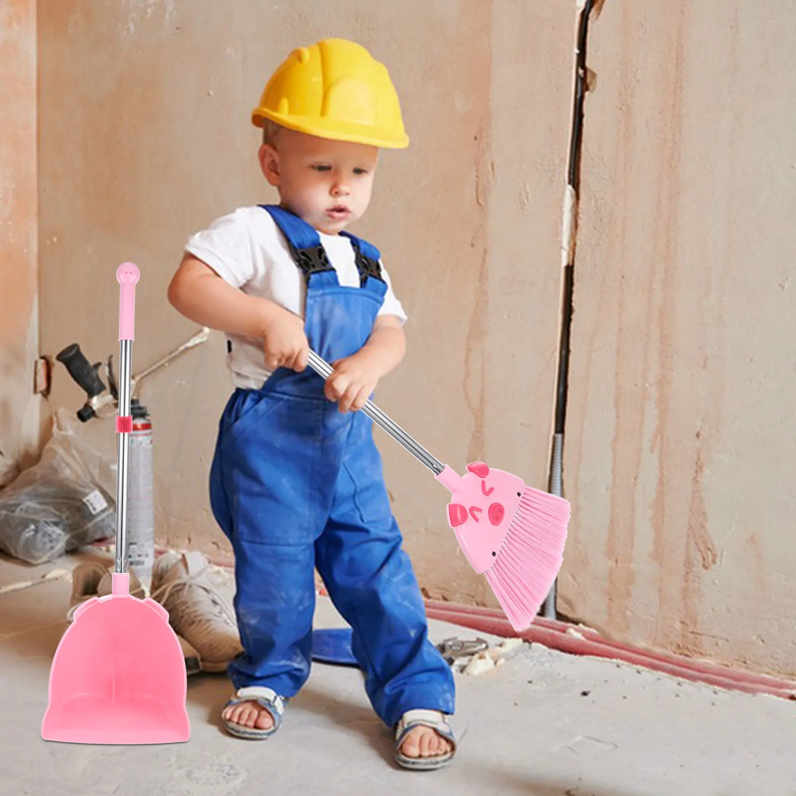 1Set Childrens Broom Dustpan Set Small Size Smooth Edge Safe Kids Cleaning Playset Toddler Housekeeping Tool Kindergarten Home
1Set Childrens Broom Dustpan Set Small Size Smooth Edge Safe Kids Cleaning Playset Toddler Housekeeping Tool Kindergarten Home