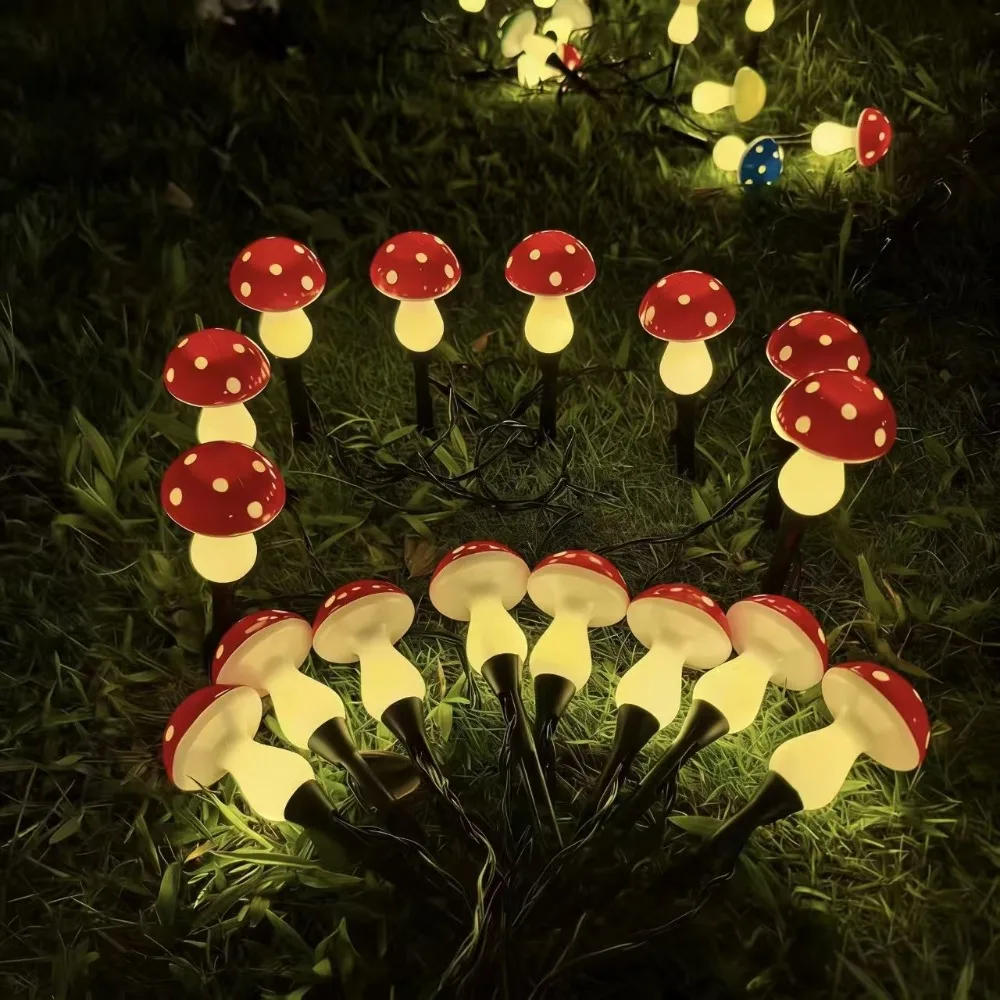 20LEDs Solar Mushroom Ambient Lights String LED Garden Outdoor Waterproof Warm White Colorful for Yard Pathway Lawn Decoration
20LEDs Solar Mushroom Ambient Lights String LED Garden Outdoor Waterproof Warm White Colorful for Yard Pathway Lawn Decoration