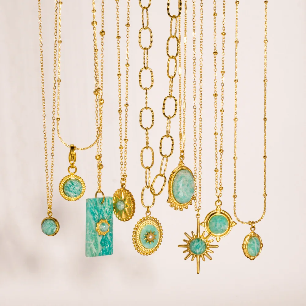 V. Stainless Steel 9 Style Tianhe Stone Series Natural Stones Necklace Fashion Jewelry Making Wholesale
V. Stainless Steel 9 Style Tianhe Stone Series Natural Stones Necklace Fashion Jewelry Making Wholesale