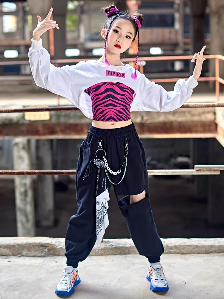 Long Sleeves Tops Casual Pants For Kids Street Dance Performance Wear Kpop Outfit Girls Ballroom Hip Hop Dance Clothes
Long Sleeves Tops Casual Pants For Kids Street Dance Performance Wear Kpop Outfit Girls Ballroom Hip Hop Dance Clothes