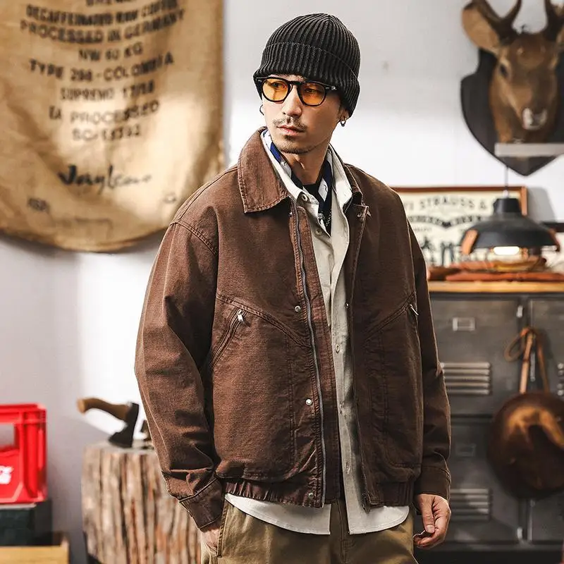 Maillard retro workwear jacket men's spring 2025 new American trendy brand washed distressed loose men's jacket
Maillard retro workwear jacket men's spring 2025 new American trendy brand washed distressed loose men's jacket
