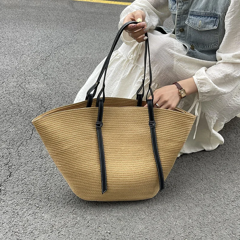 Popular 2025 Summer Straw Woven Bag, Vegetable Basket Bag, Beach Bag, Large Capacity Tote Bag
Popular 2025 Summer Straw Woven Bag, Vegetable Basket Bag, Beach Bag, Large Capacity Tote Bag