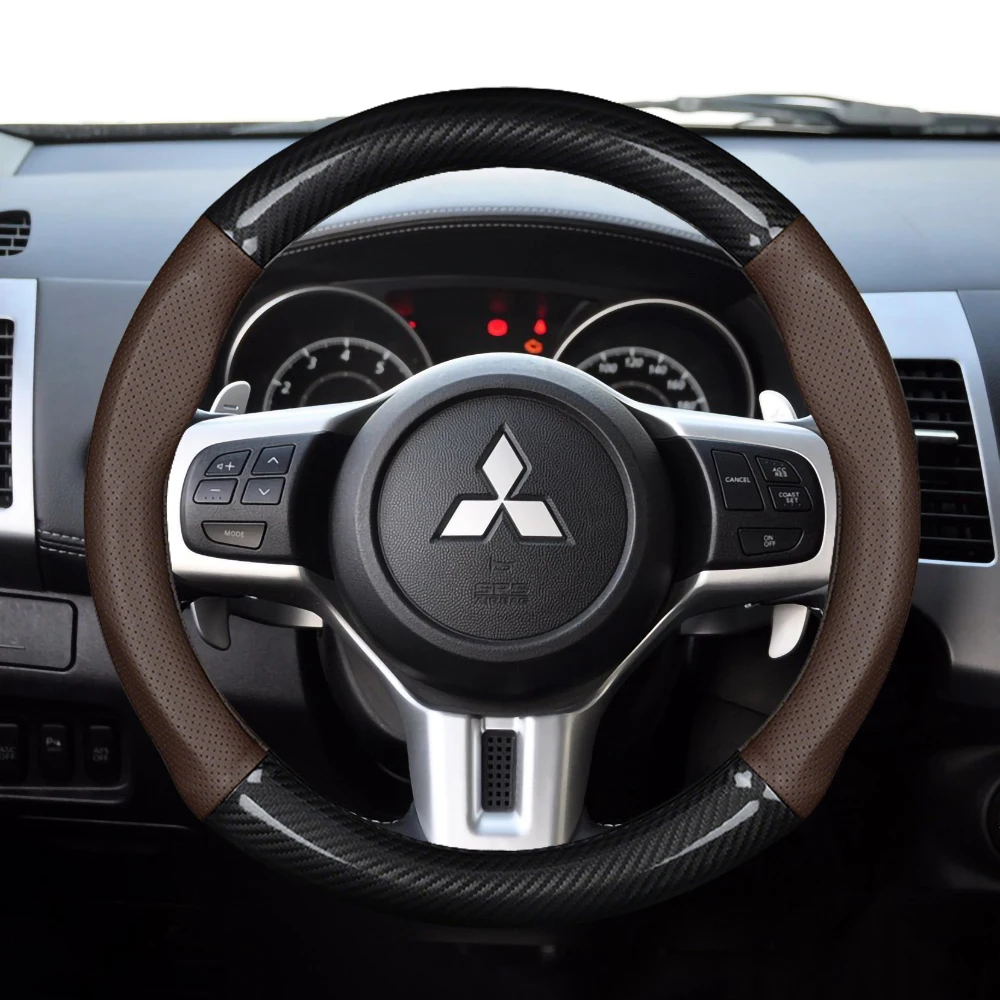 For Mitsubishi Outlander Pajero Asx Colt Lancer EX Evolution L200 Triton RALLIART Carbon Fiber Leather Car Steering Wheel Cover
For Mitsubishi Outlander Pajero Asx Colt Lancer EX Evolution L200 Triton RALLIART Carbon Fiber Leather Car Steering Wheel Cover